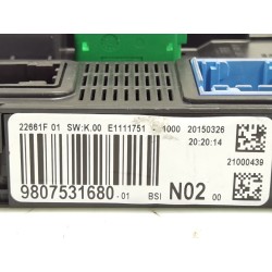 Recambio de bsi para peugeot 208 i (ca_, cc_) 1.0 referencia OEM IAM 9807531680  