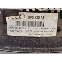 Recambio de cuadro instrumentos para audi a3 sportback (8pa) 2.0 tdi 16v referencia OEM IAM 8P0920931 110080297024 