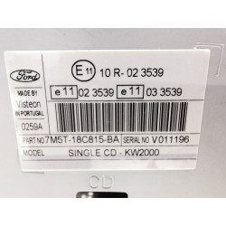 Recambio de sistema audio / radio cd para ford focus ii sedán (db_, fch, dh) 1.8 tdci referencia OEM IAM 7M5T18C815BA  