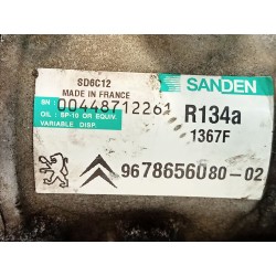 Recambio de compresor aire acondicionado para citroën c3 picasso exclusive referencia OEM IAM 9678656080  