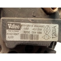 Recambio de alternador para renault scenic (ja..) 1.9 dti authentique referencia OEM IAM 8200054588  