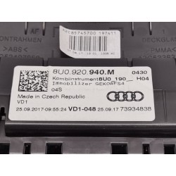 Recambio de cuadro instrumentos para audi q3 (8ub, 8ug) 2.0 tdi referencia OEM IAM 8U0920940M  