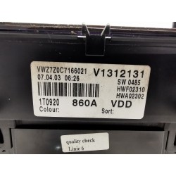 Cuadro instrumentos Volkswagen Touran (1T1, 1T2) | Desguace Becerril