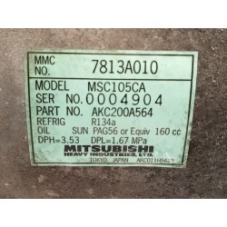 Recambio de compresor aire acondicionado para mitsubishi grandis (na_w) 2.0 di-d (na8w) referencia OEM IAM 7813A010  
