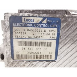 Recambio de centralita motor uce para peugeot 806 (221) 2.1 td 12v referencia OEM IAM 9634281380 04010021D 