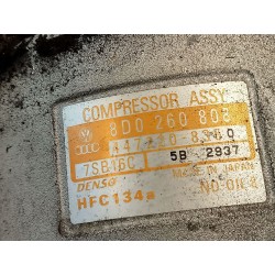 Recambio de compresor aire acondicionado para audi a6 berlina (4b2) 1.8 t referencia OEM IAM 8D0260808 4472208180 
