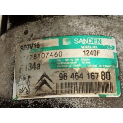 Recambio de compresor aire acondicionado para leciñena srp-3ed0 referencia OEM IAM 9646416780  