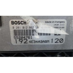Recambio de centralita motor uce para fiat stilo (192) 1.9 120 dynamic multijet referencia OEM IAM 0281012862 55204761 1924E34A3