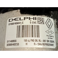 Recambio de compresor aire acondicionado para renault scenic ii confort dynamique referencia OEM IAM 8200940233  
