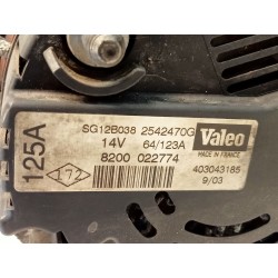 Recambio de alternador para renault kangoo (f/kc0) authentique referencia OEM IAM 8200022774  