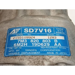 Recambio de compresor aire acondicionado para seat alhambra (7v9) reference referencia OEM IAM 7M3820803B  