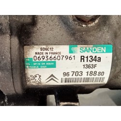 Recambio de compresor aire acondicionado para citroën c3 picasso exclusive referencia OEM IAM 9670318880  