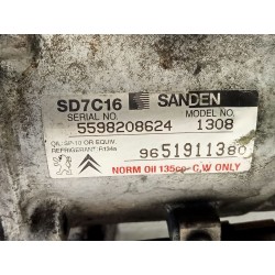 Recambio de compresor aire acondicionado para citroën c4 grand picasso sx referencia OEM IAM 9651911380  