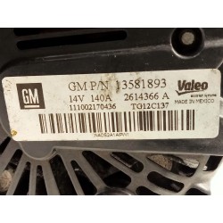 Alternador Opel Insignia berlina | Desguace Becerril