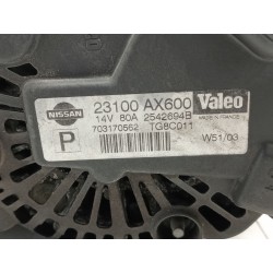 Recambio de alternador para nissan micra (k12e) referencia OEM IAM 23100AX600  