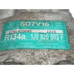 Recambio de compresor aire acondicionado para seat leon (1m1) stella referencia OEM IAM 1J0820803F  