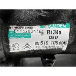 Recambio de compresor aire acondicionado para citroën c4 berlina vtr plus referencia OEM IAM 9651910980  
