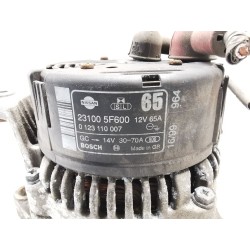 Recambio de alternador para nissan micra (k11) referencia OEM IAM 231005F600 0123110007 