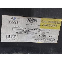 Recambio de aleta delantera izquierda para nissan micra iii (k12) 1.2 16v referencia OEM IAM   