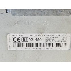 Recambio de sistema audio / radio cd para seat cordoba (6k1, 6k2) 1.0 i referencia OEM IAM 6K0035152A W06K0035152A 