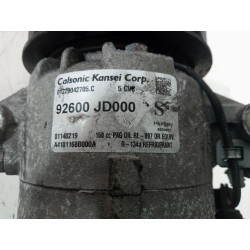 Recambio de compresor aire acondicionado para nissan qashqai (j10) visia referencia OEM IAM 92600JD000S  