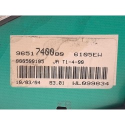 Recambio de cuadro instrumentos para peugeot partner monospace (5_, g_) 1.9 d referencia OEM IAM 9651740080 000500105 