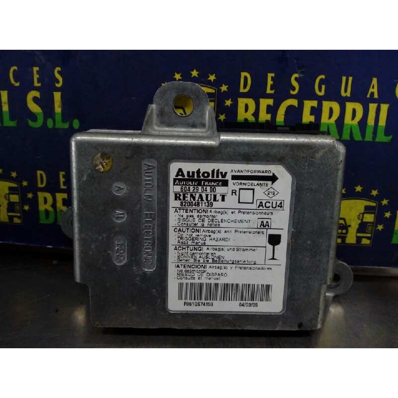 Recambio de centralita airbag para renault scenic ii grand confort dynamique referencia OEM IAM 8200481139 8200481139 Recambio de centralita airbag para renault scenic ii grand confort dynamique referencia OEM IAM 8200481139 8200481139