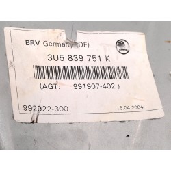 Recambio de elevalunas trasero izquierdo para skoda superb i (3u4) 1.9 tdi referencia OEM IAM 3U5839751K  3U0959811