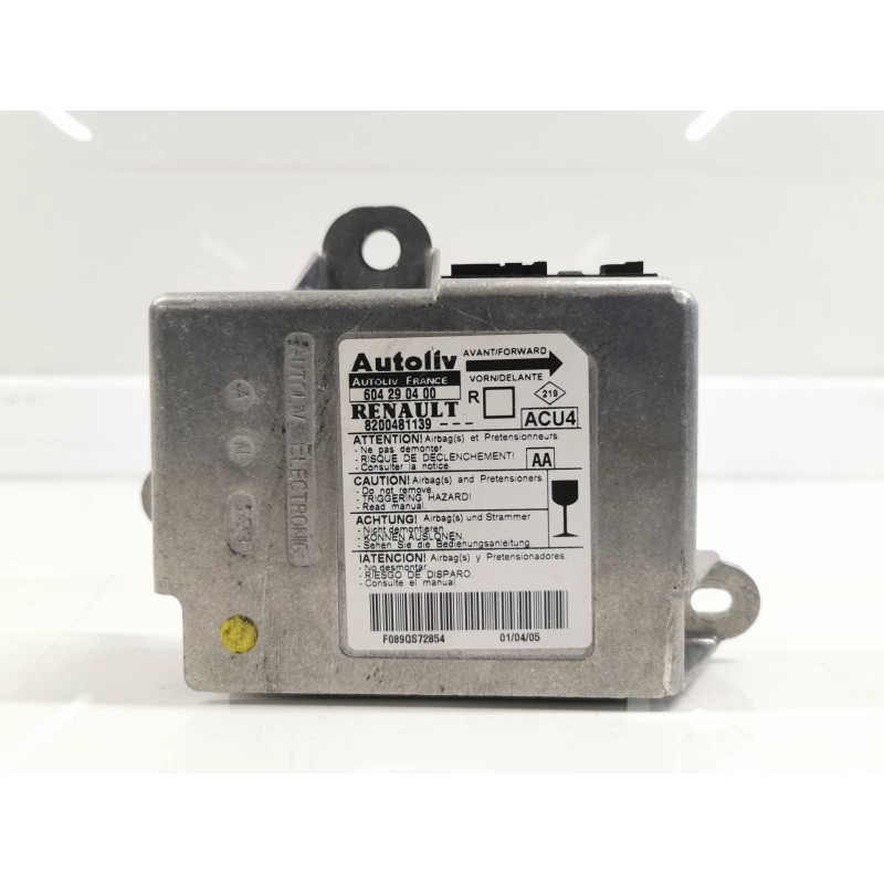 Recambio de centralita airbag para renault scenic ii grand dynamique referencia OEM IAM 604290400 8200481139 Recambio de centralita airbag para renault scenic ii grand dynamique referencia OEM IAM 604290400 8200481139