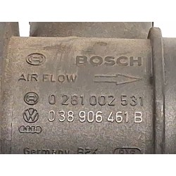 Recambio de caudalímetro para seat leon (1p1) 1.9 tdi referencia OEM IAM 038906461B  0281002531