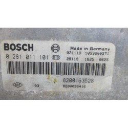 Recambio de centralita motor uce para renault laguna ii (bg0) dynamique referencia OEM IAM 8200163528 0281011101 