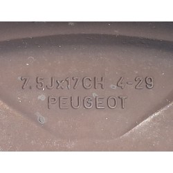 Recambio de juego llantas para peugeot 3008 i monospace (0u_) 1.6 hdi referencia OEM IAM 7.5 X 17 ET 29  9673738677
