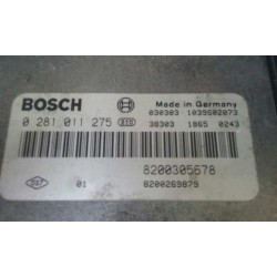 Recambio de centralita motor uce para renault megane ii berlina 5p business referencia OEM IAM 8200305678 0281011275 