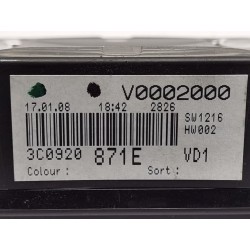 Instrumententafel Volkswagen Passat B6 (3C2) | Desguace Becerril