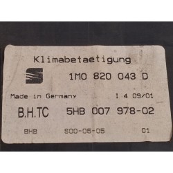 Recambio de mando calefacción / aire acondicionado para seat toledo ii (1m2) 1.9 tdi referencia OEM IAM 1M0820043D  