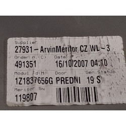 صاريع رفع نافذة الزجاج الأمامي الخلفي الأيمن Skoda Octavia II (1Z3) | Desguace Becerril