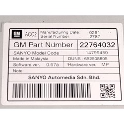 شاشة متعددة الوظائف Opel Insignia a (G09) | Desguace Becerril