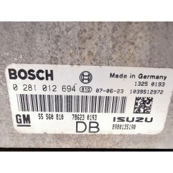 Recambio de centralita motor uce para opel astra h gtc (a04) 1.7 cdti (l08) referencia OEM IAM 55560810 8980135190 786230193