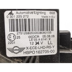 Recambio de faro derecho para mini mini (r56) cooper referencia OEM IAM 63127269982 16270500 0301225272