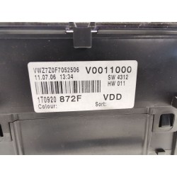 Recambio de cuadro instrumentos para volkswagen touran (1t1, 1t2) 2.0 tdi 16v referencia OEM IAM 1T0920872F 110080218028 V001100