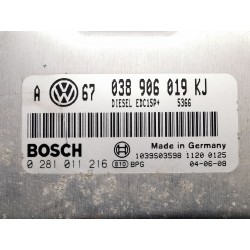 Recambio de centralita motor uce para seat toledo ii (1m2) 1.9 tdi referencia OEM IAM 038906019KJ 0281011216 EDC15P