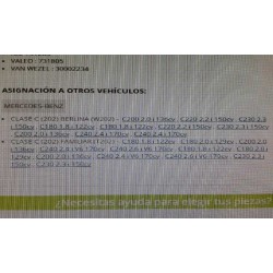 Recambio de radiador agua para mercedes clase c (w202) berlina referencia OEM IAM   