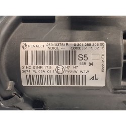 Recambio de faro derecho para renault megane iii grandtour (kz0/1) 1.2 tce (kz2b, kz11) referencia OEM IAM 260103761R 0301288208