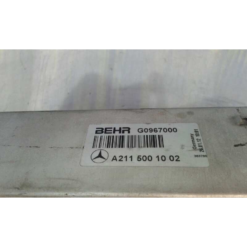 Recambio de intercooler para mercedes clase e (w211) berlina referencia OEM IAM A2115001002  