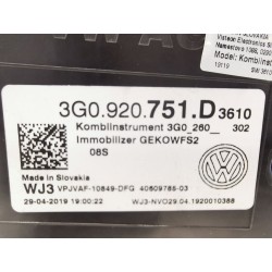 Recambio de cuadro instrumentos para volkswagen passat b8 variant (3g5, cb5) 2.0 tdi referencia OEM IAM 3G0920751D  