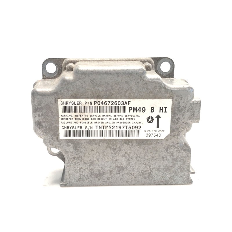 Recambio de centralita airbag para dodge caliber 2.0 crd referencia OEM IAM P04672603AF  