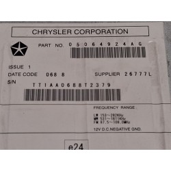 Recambio de sistema audio / radio cd para dodge journey 2.0 crd referencia OEM IAM 05064924AG 26777L 