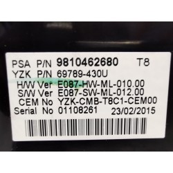 Recambio de cuadro instrumentos para peugeot 3008 i monospace (0u_) 1.6 vti referencia OEM IAM 9810462680 69789430U 