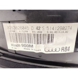 Recambio de cuadro instrumentos para audi a4 b6 (8e2) 1.9 tdi referencia OEM IAM 8E0920900M 0263626045 5141290274
