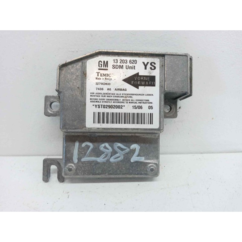 Recambio de centralita airbag para opel meriva enjoy referencia OEM IAM 13203620YS 327963935 Recambio de centralita airbag para opel meriva enjoy referencia OEM IAM 13203620YS 327963935